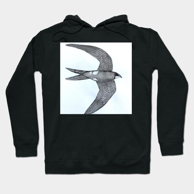 Swallow in ink Hoodie by MyCraftyNell